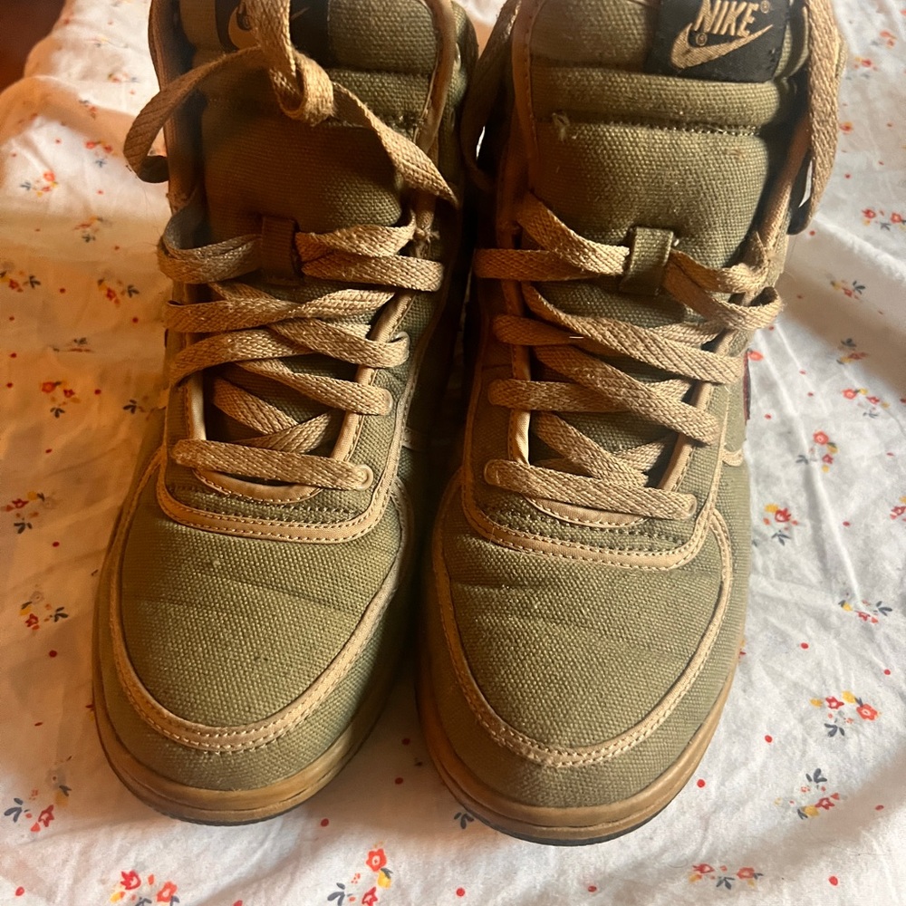 Nike Olive High-Top Sneakers